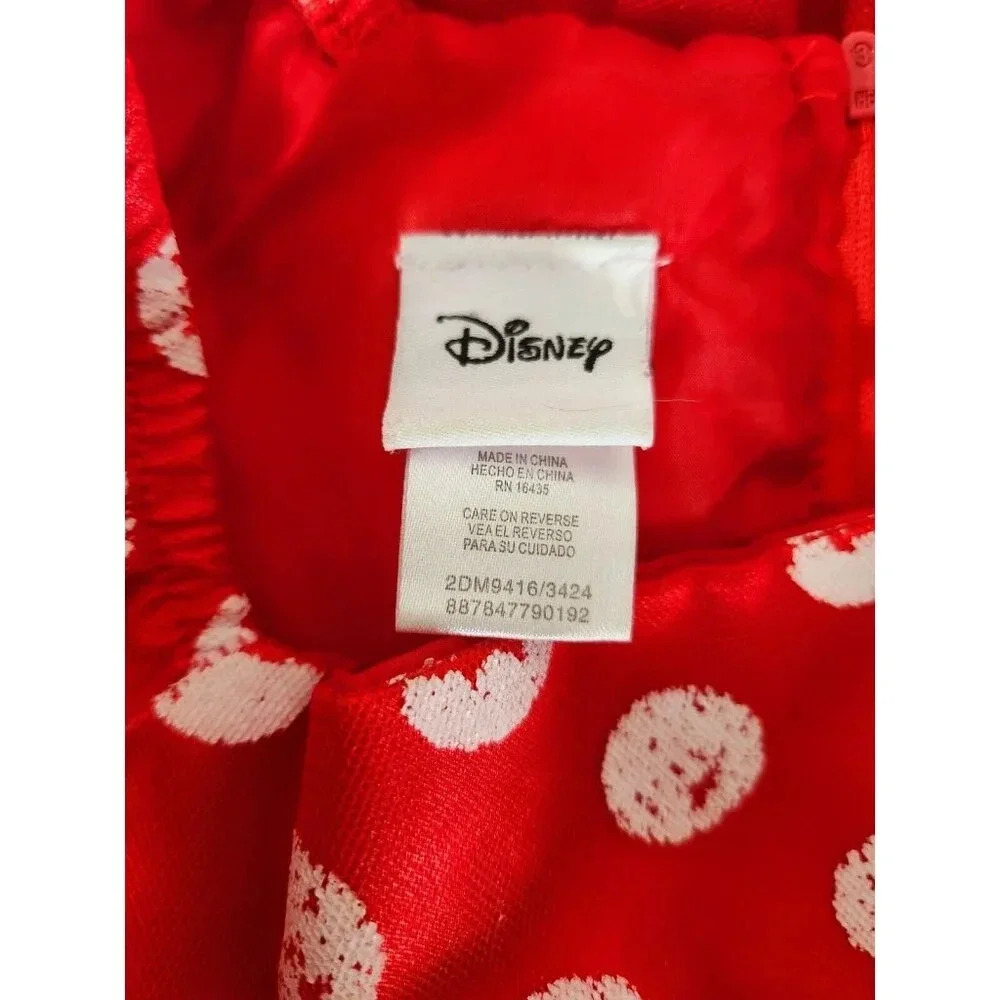 Disney Minnie Mouse Dress Sleeveless Size 4 Costume Some Flaking Of Dots - Picture 5 of 7